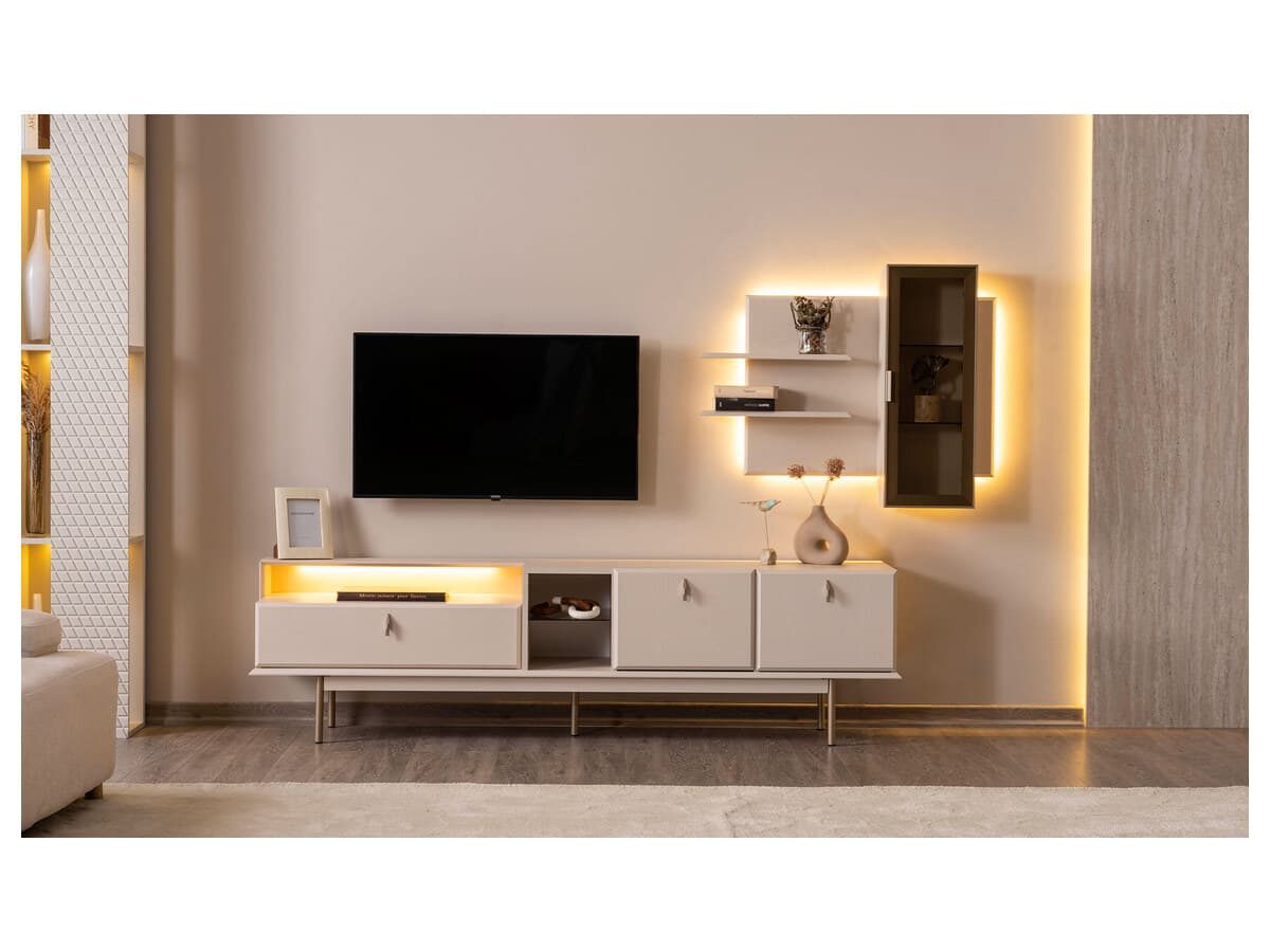 Işıklı Modern TV Ünitesi